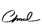 Chad signature - cursive