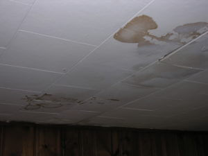 rent house appreciation - before - roof leaks