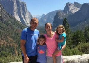 Positive Results of Travel Hacking - family at Yosemite
