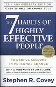 Book Cover - The 7 Habits of Highly Effective People by Stephen R Covey