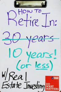 How to Retire in 10 Years With Real Estate Investing - Image pinterest