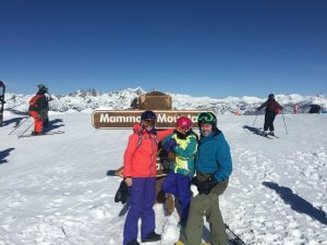 Financial Independence Using Real Estate Crowdfunding Loans - Family at the Top of Mammoth Mountain Last Year