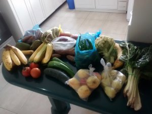 Abundance of fresh, inexpensive produce near our apartment