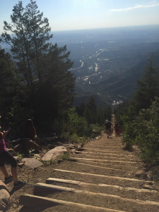 stairs up Pikes Peak - - From Corporate Career to Financial Independence in His 50s