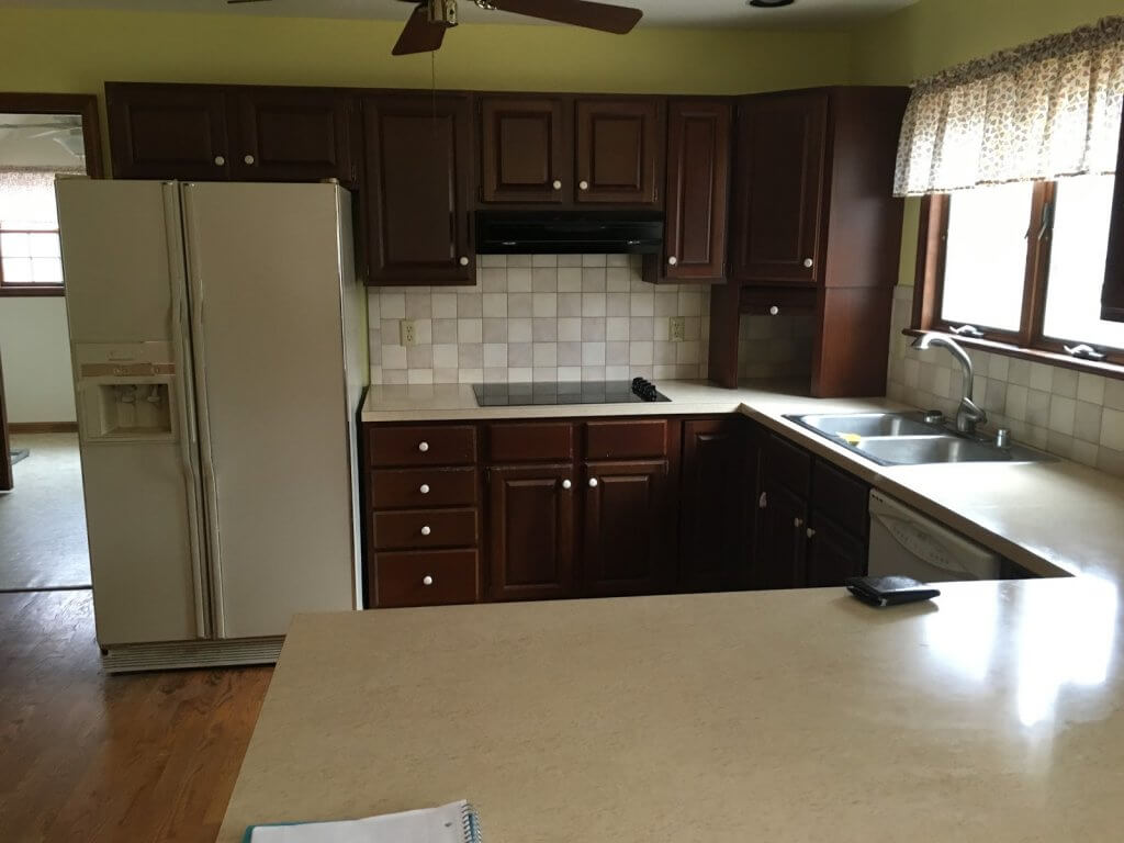 kitchen - new house - before - How a Busy Mom Found Financial Freedom Through Real Estate Investing