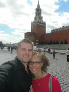 Anton and wife visiting Moscow - From Enlisted in the Navy to 35 Rentals in Only 11 Years