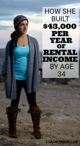 How She Built $43,000 Per Year of Rental Income by Age 34 - Pinterest Image