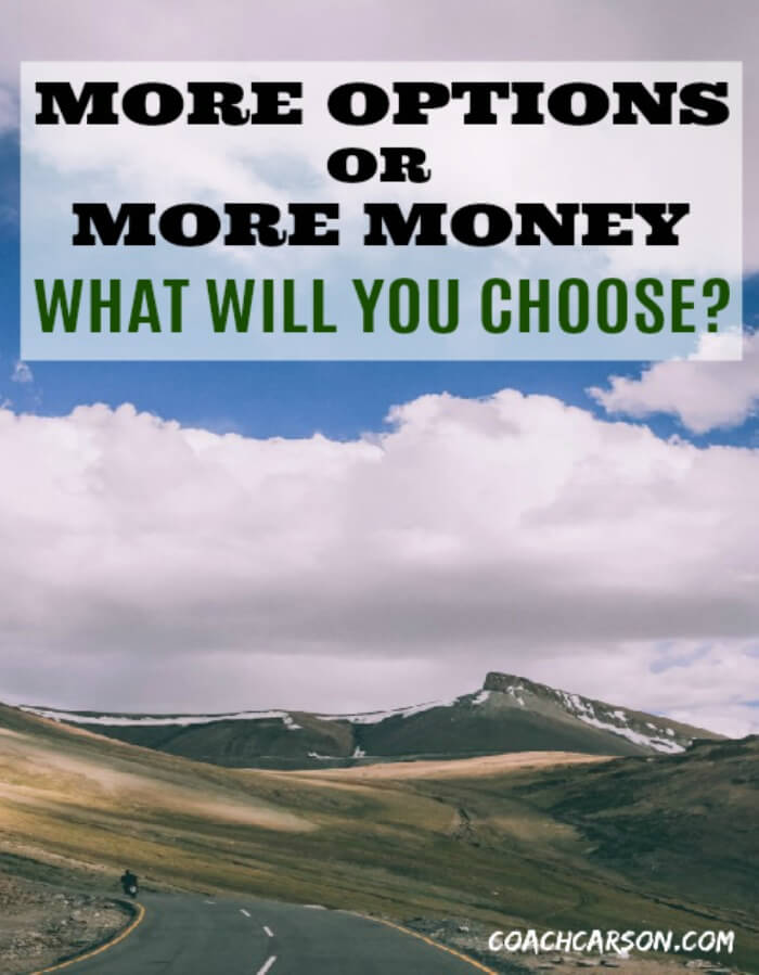 Pinterest Image - More Options or More Money