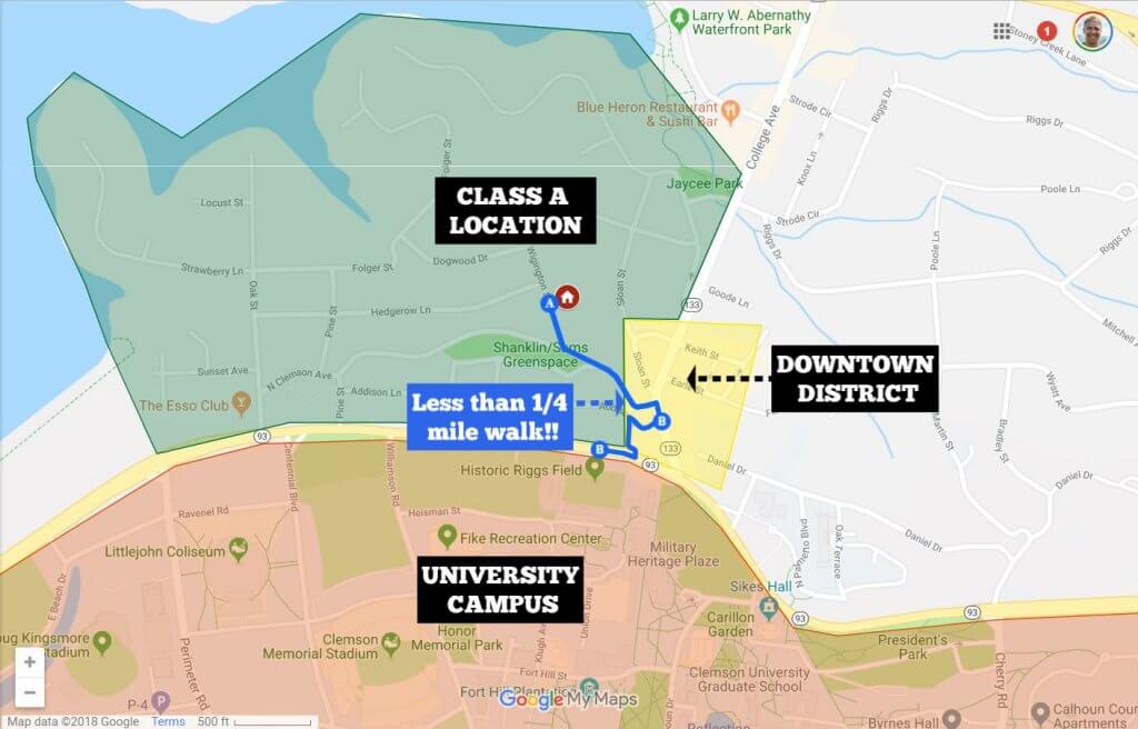 map of Class A location - Where to Buy an Investment Property