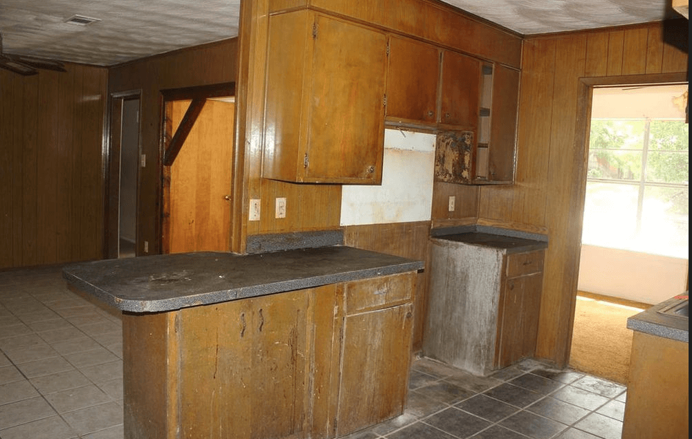 before kitchen - real estate success story