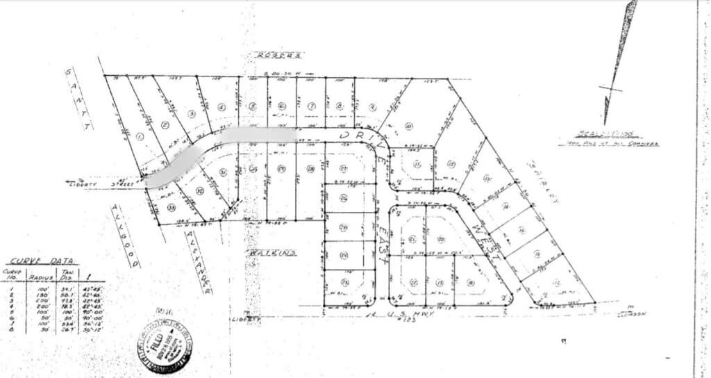 Title insurance - original subdivision survey