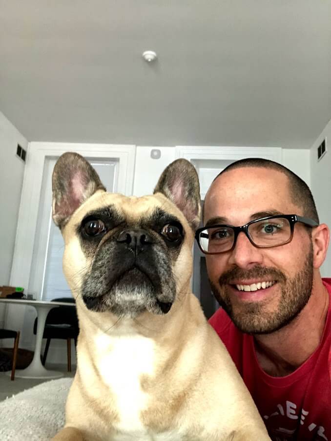 picture of Brent and his dog