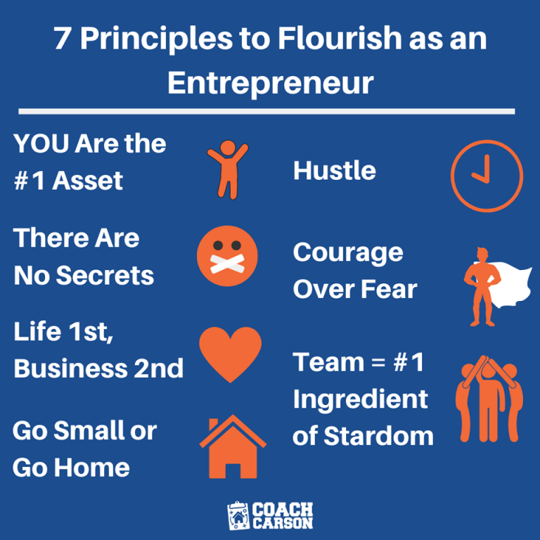 The Coach Carson Credo – 7 Principles to Flourish as an Entrepreneur