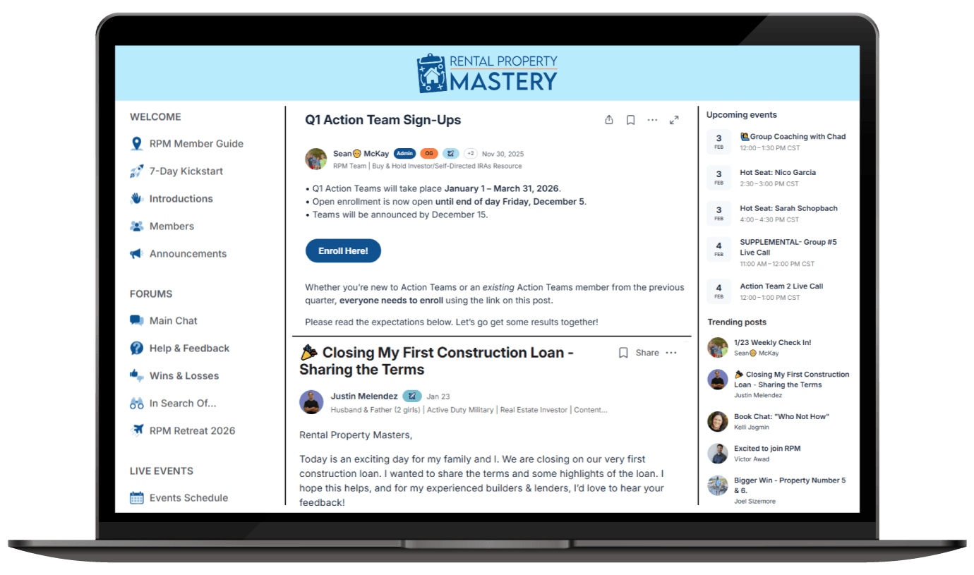 The Rental Property Mastery member community